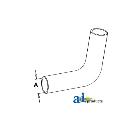 A & I Products Radiator Hose, Lower 9.5" x1.7" x1.7" A-402188R1